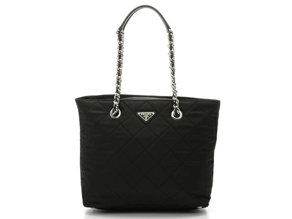 Prada Tote Tessuto Saffiano Bag Shoulder Black
